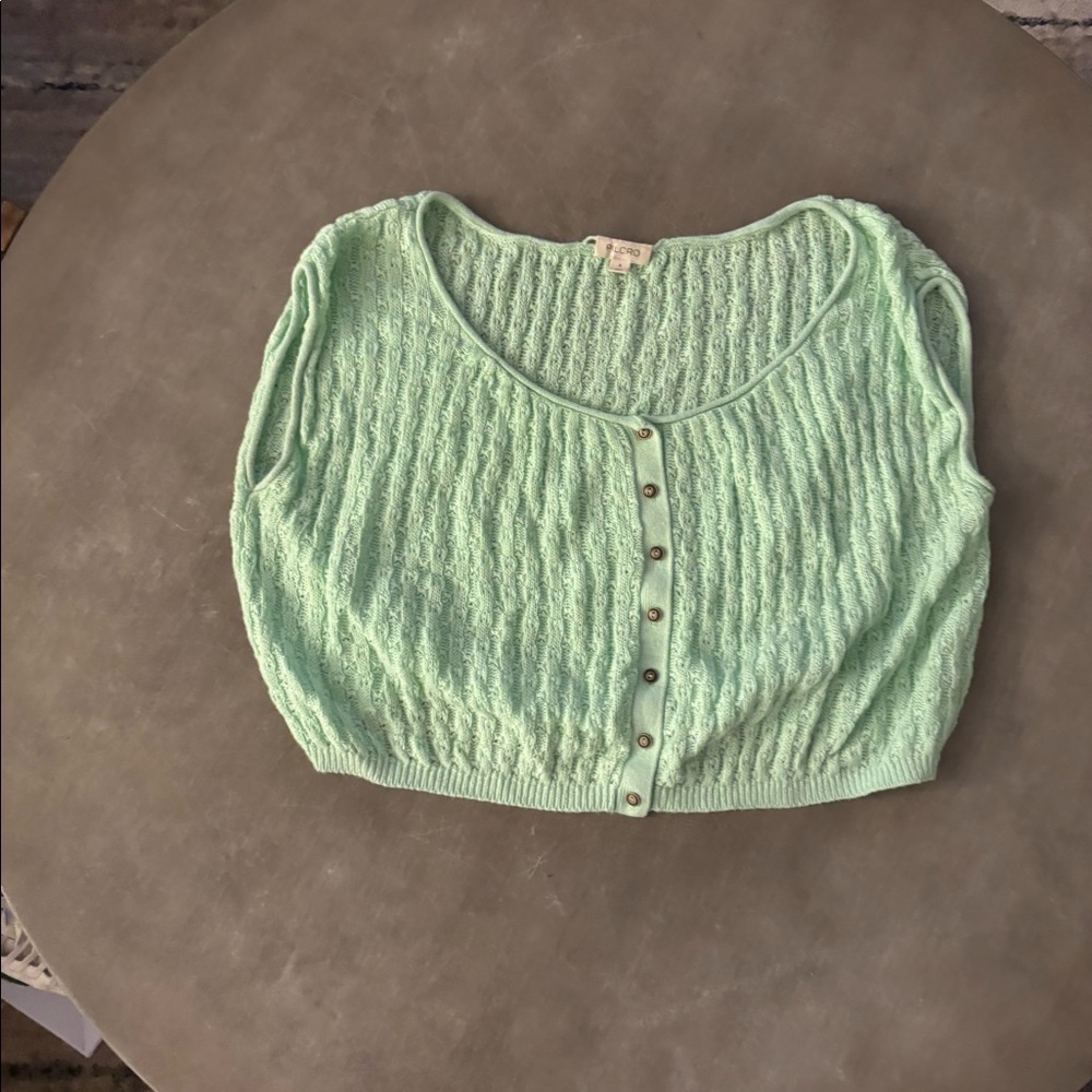 Pilcro Green Sweater Top